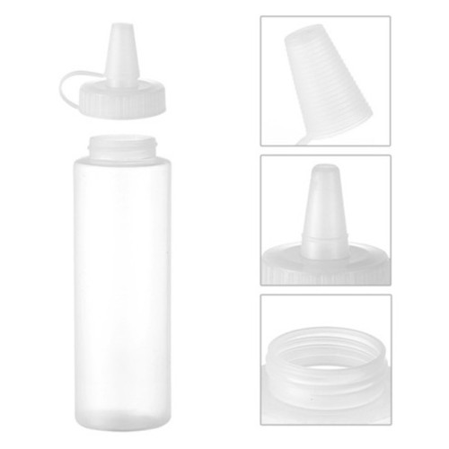 Sanle 240ml Ldpe Sauce Squeeze Bottles with Nozzle Ketchup Line Cap