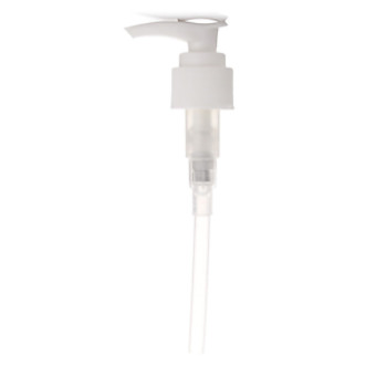 White plastic jug pump with 24/410 neck finishh