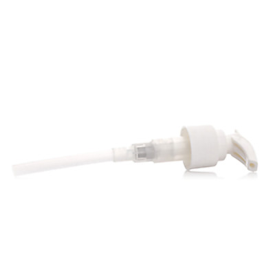 White plastic jug pump with 24/410 neck finishh
