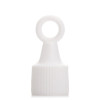 White HDPE special shape squeeze bottle caps with hanging w/ 14/410 neck finish