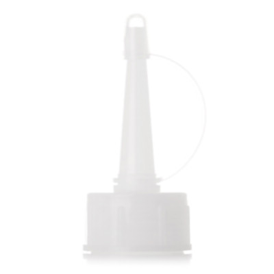 White HDPE glue tip glue cap with 24/410 neck finish