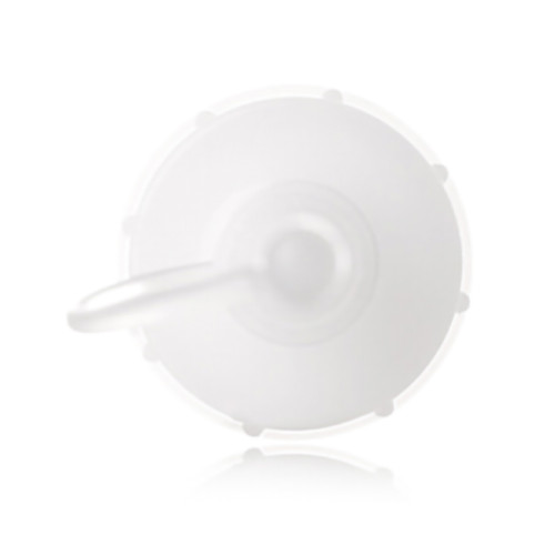 White HDPE glue tip glue cap with 24/410 neck finish