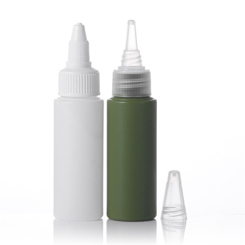 Sanle 35ml PE cylinder shampoo bottle with screw cap