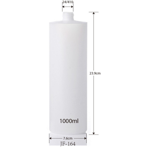 Sanle 1000ml cylinder round HDPE bottle with pump sprayers