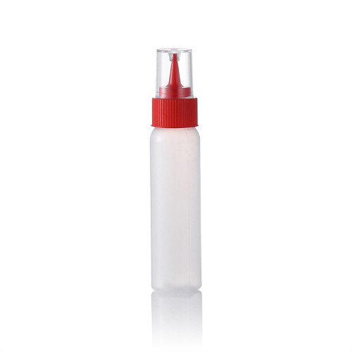 Sanle 120ml LDPE Cosmo Round Plastic Paint Squeeze Bottle with nozzle ps dropper tip cap