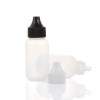 Sanle 30ml PE boston round foundation cosmetic bottle with dropper cap