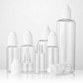 Empty squeeze bottles plastic eliquid vape juice bottle PET dropper bottle with CRC Cap
