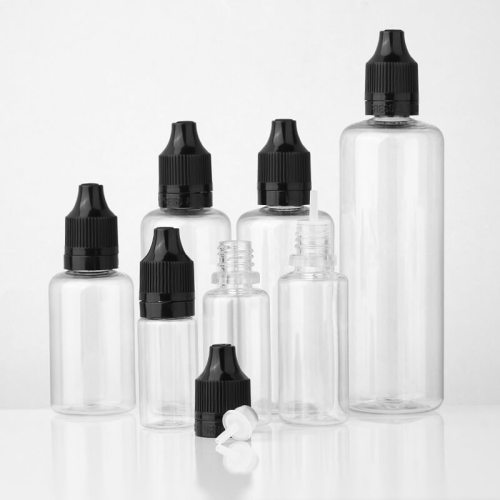 30ml 60ml 100ml Empty Clear Plastic Dropper Tip E Liquid Vape Juice Bottle with Tamper Cap