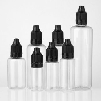 30ml 60ml 100ml Empty Clear Plastic Dropper Tip E Liquid Vape Juice Bottle with Tamper Cap