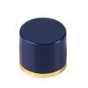 Yellow PP plastic bottle screw caps with 20-410 neck finish