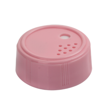 Pink PP salt caps with inliner dimension  is 3.7cm