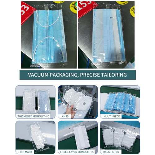 Double exhaust, mask pillow packaging machine