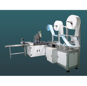 fully automatic high speed 1+1 3ply flat mask machine disposal surgical mask making machine  with 9 servo and 6 step motors