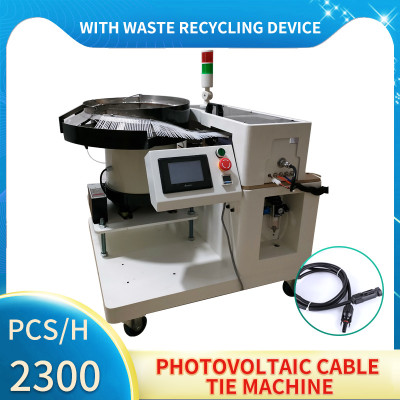 TR-2022 Photovoltaic cable tie machine with waste recycling device