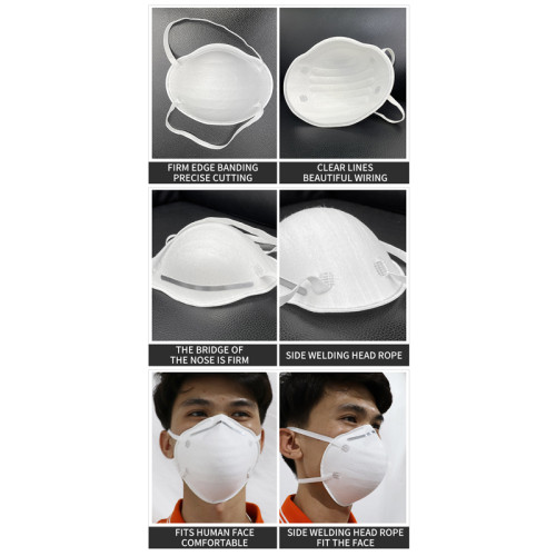fully automatic 3Q cup-shape mask making machine headband cup type mask machine 12-15pcs/min