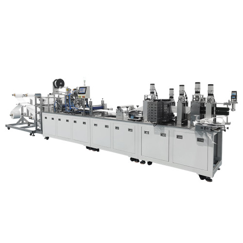 new launch high quality fully automatic steel FPP2 KN95 N95 KF94 2D mask making machine with 19 servo motor 100-120pcs/min