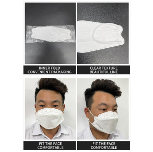 automatic high speed 130-160pcs/min  KF94 face mask machine be connect to packing machine full automatic production line KF94