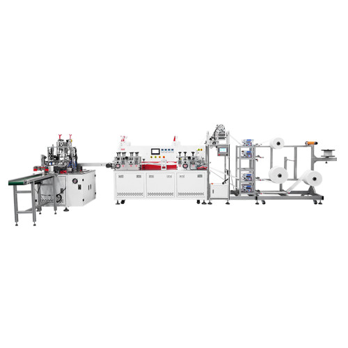 popular high speed  KF94 mask machine with automatic spong stick KF94 fish type mask making equipment