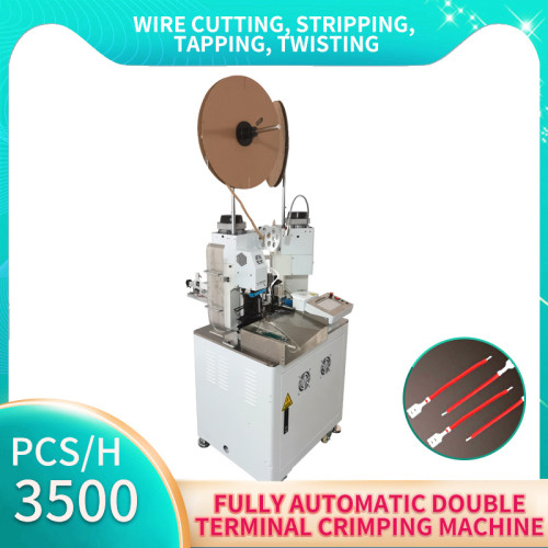 Fully automatic stepper motor double-head terminal machine