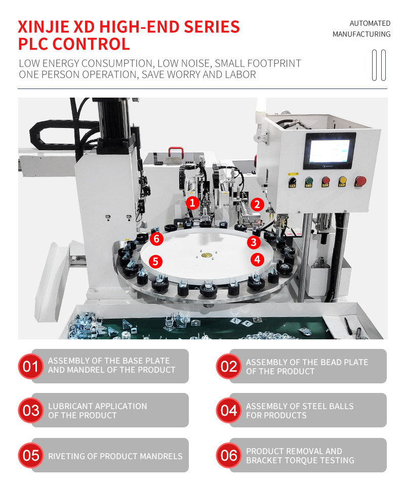 Semi-Auto Caster Assembly Machine