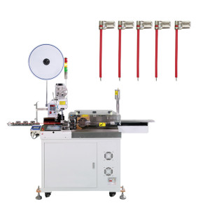 TR-DD01 Fully Automatic High-speed Cable Single-head Crimping Machine and Tin Dipping Machine