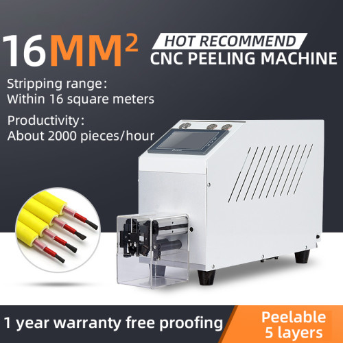 Semi-auto 16mm2 Coaxial Cable Peeling Machine and Wire Stripping Machine