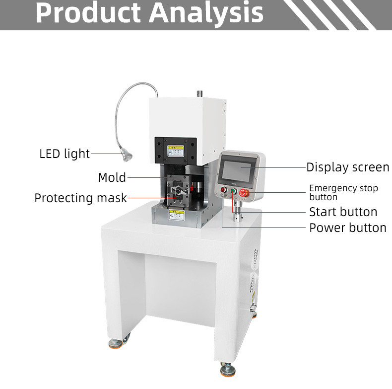 TR-30T  Semi-Automatic 30T Servo  Terminal Crimping Machine