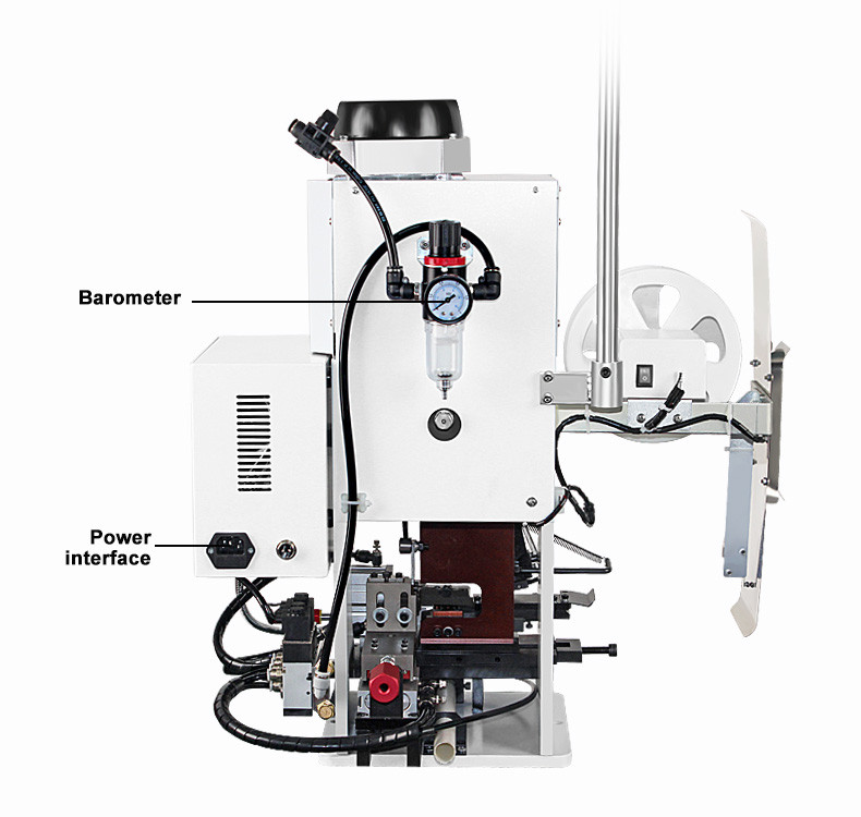 TR-BD14 Semi-Automatic Button Type Wire Stripping And Terminal Crimping Machine