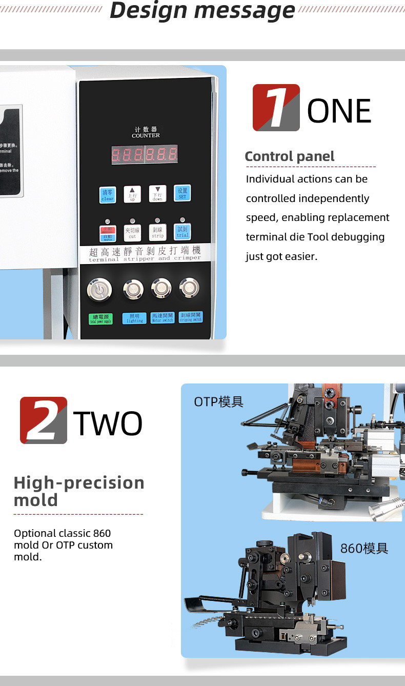 TR-HB15  Semi-Auto Button Type Horizontal Wire Stripping Machine