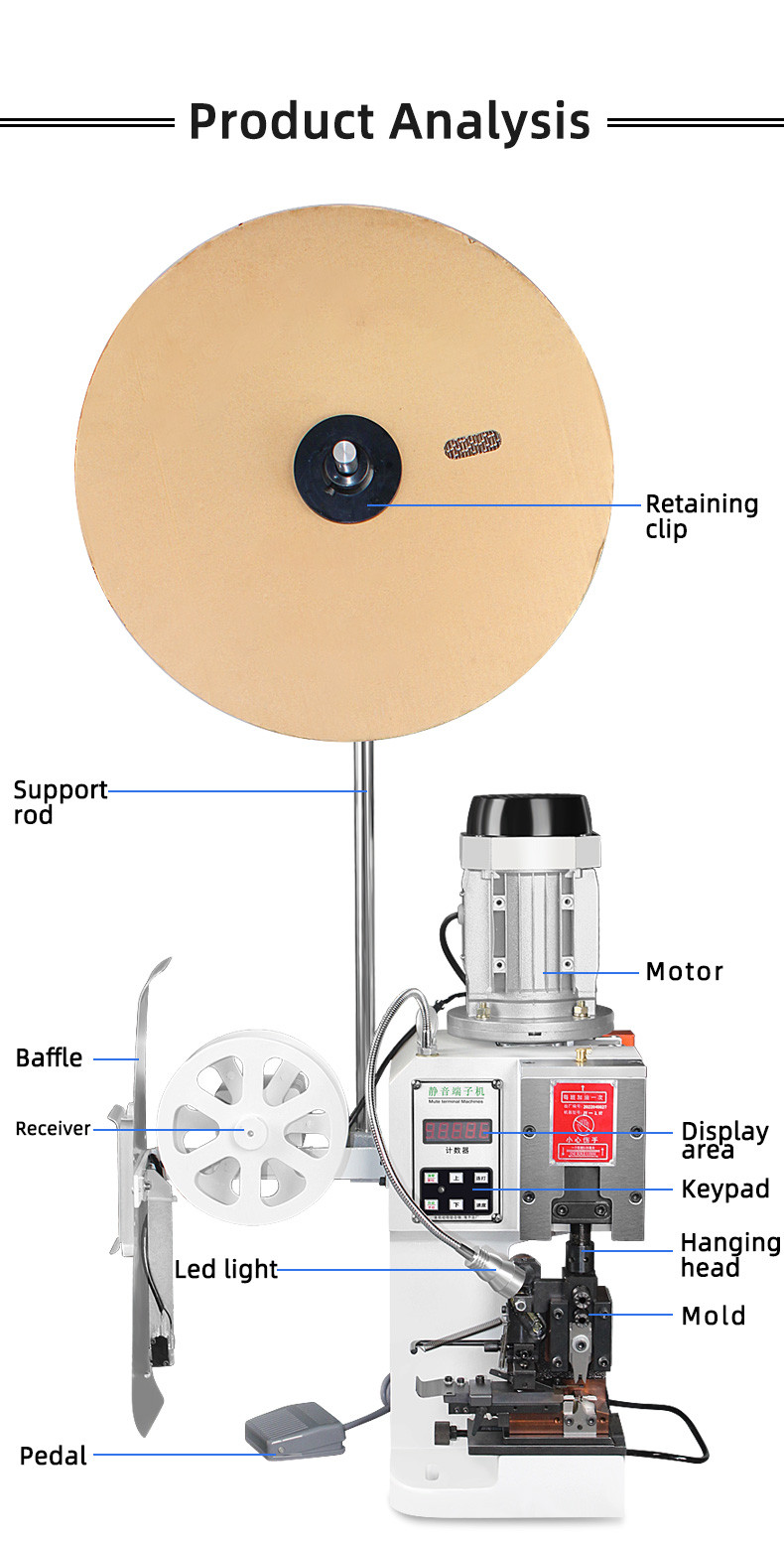 TR-DY22 Semi-Automatic PC Terminal Crimping Machine