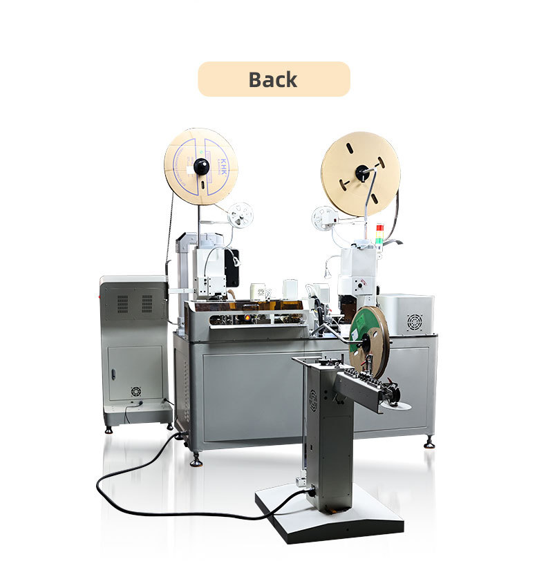 Wire cutting, single-end stripping, both-end stripping, both-end crimping, double-end crimping and baking number tube