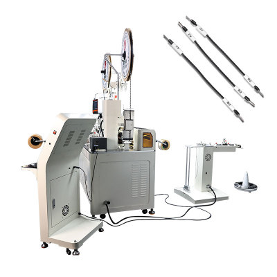 TR-DM04 Automatic Double-head Wire Stripping Cutting Wear Number Tube Type Terminal Crimping Machine