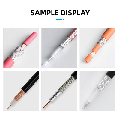 TR-9018  Semi-Auto 9 layers 3-18mm diameter Coaxial Wire Stripping Machine