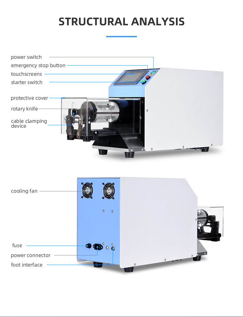 Coaxial cable automatic peeling machine