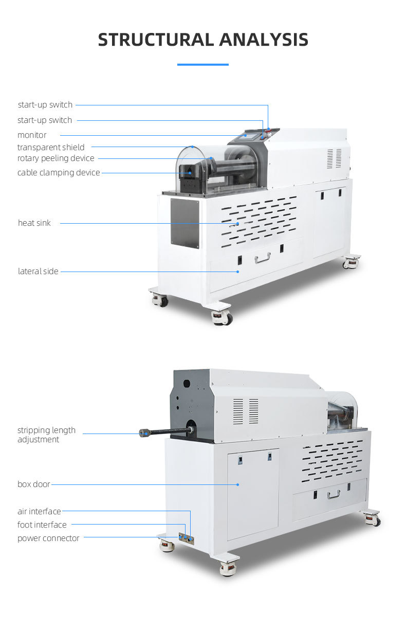  Semi-Auto Coaxial Wire Stripping Machine ( Cutting and Peeling six layers)