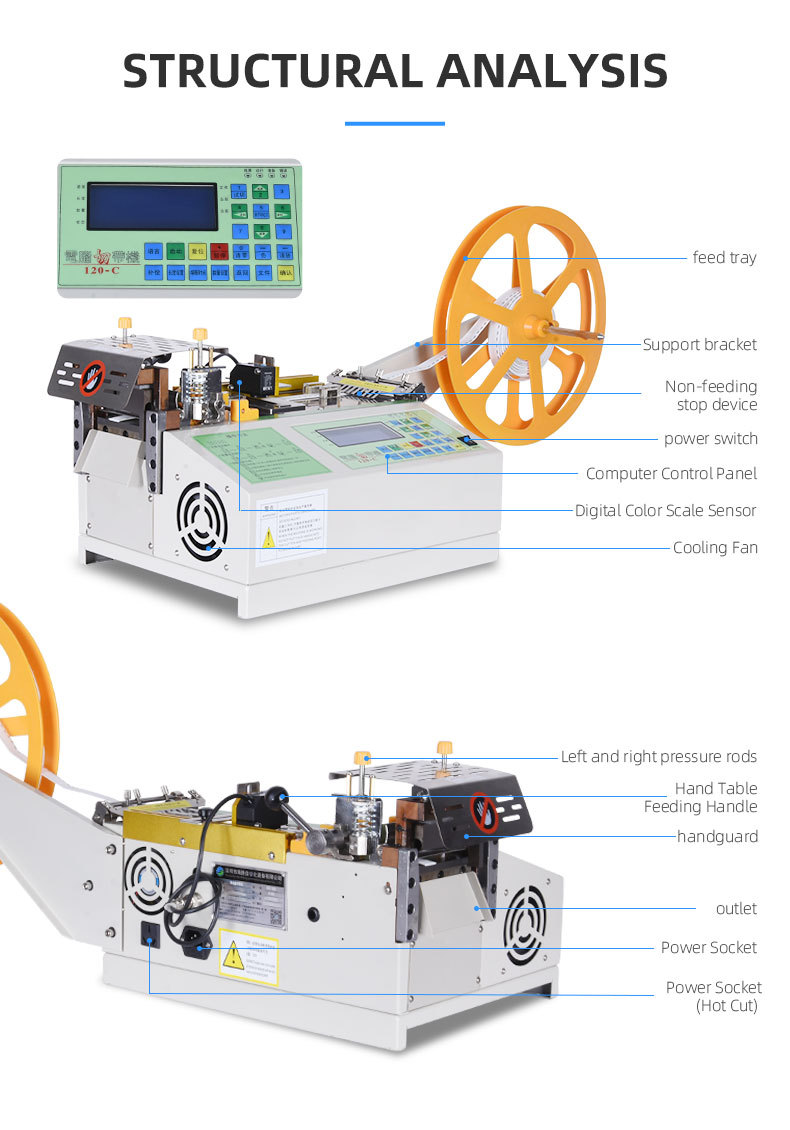 TR-100DQ Fully Automatic Computer Wire and Tube Tape Cutting Machine