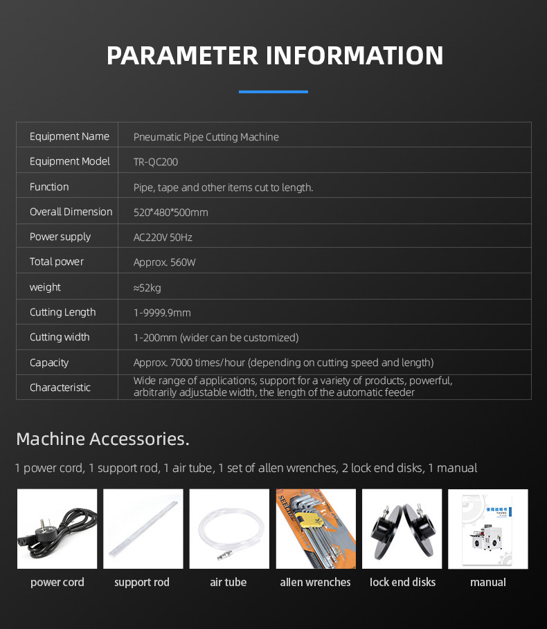 Pneumatic pipe cutter