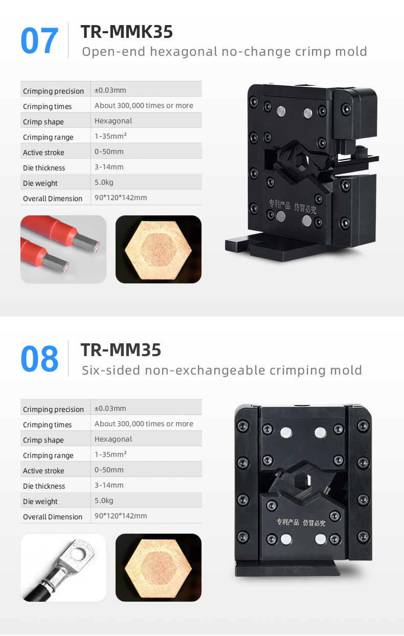 TR-MMK120 Wire Harness Equipment Terminal Crimping Machine Mold