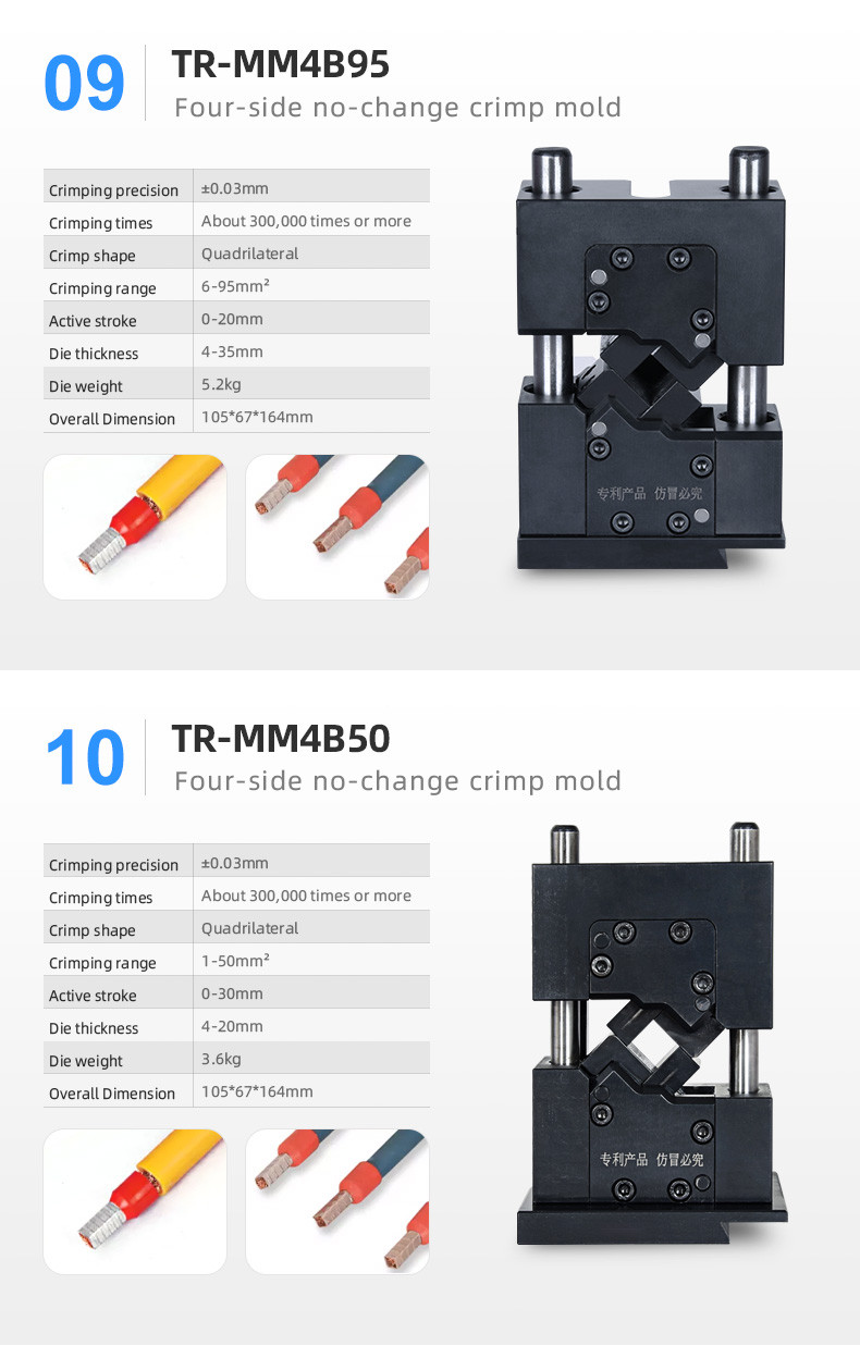 TR-MMK120 Wire Harness Equipment Terminal Crimping Machine Mold