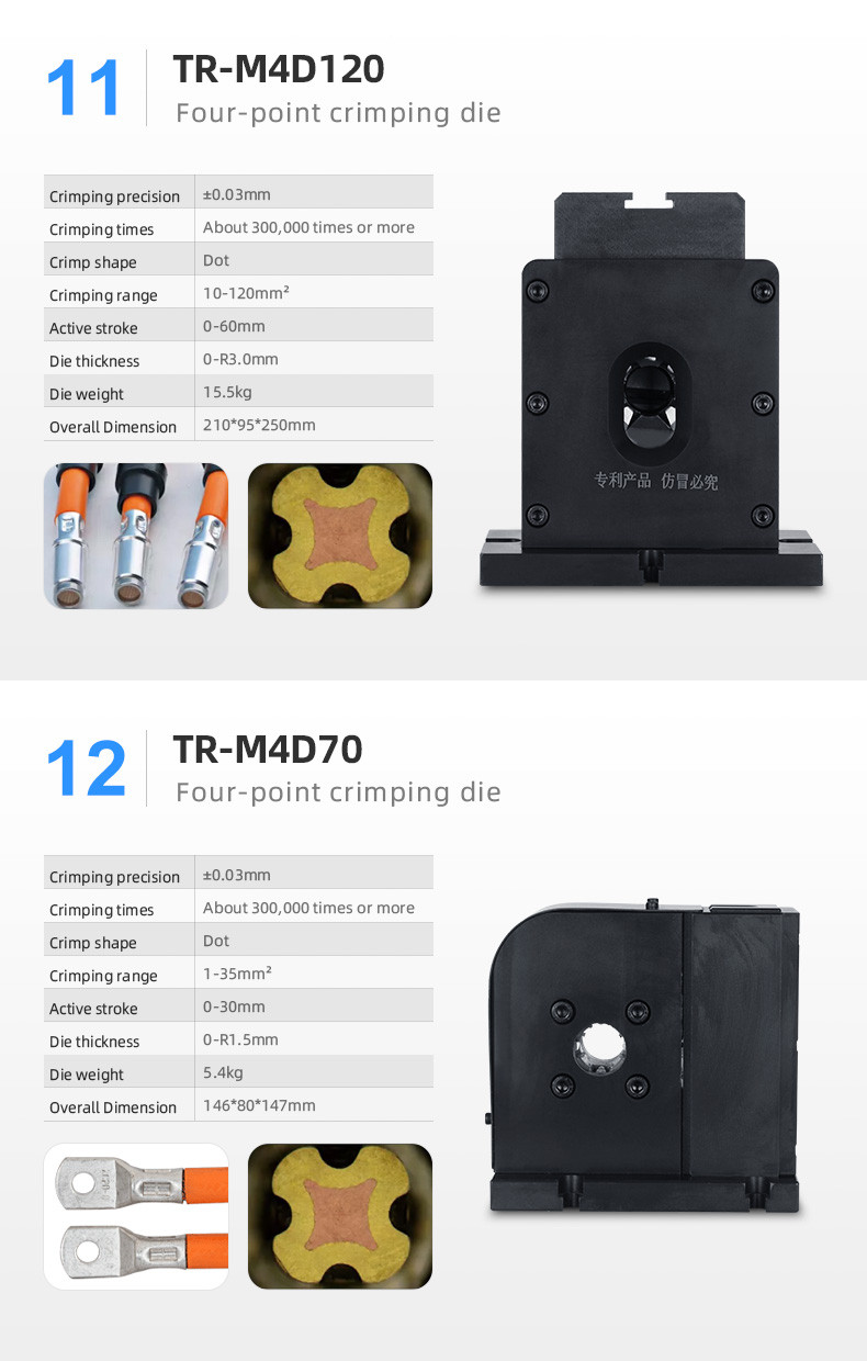 TR-MMK120 Wire Harness Equipment Terminal Crimping Machine Mold