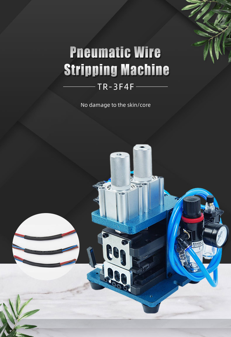 TR-3F4F Pneumatic small wire stripping and twisting machine
