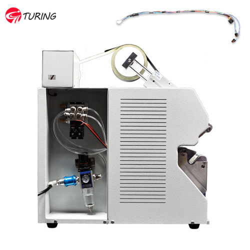 TR-303D Wire Cable Semi-auto Tape Wrapping Machine With Bottom Paper