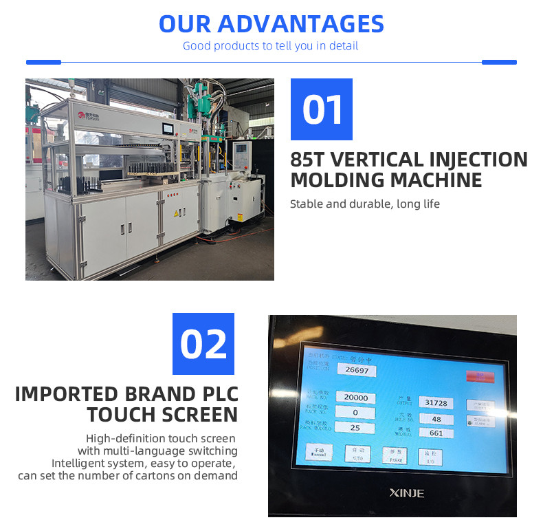 48 cavites dental floss machine with injection machine