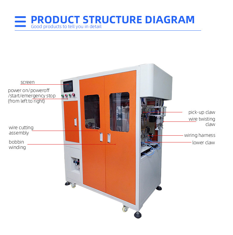 TR-CR0 Fully Automatic Cable  All-In-One Cutting Winding And Tying Machine