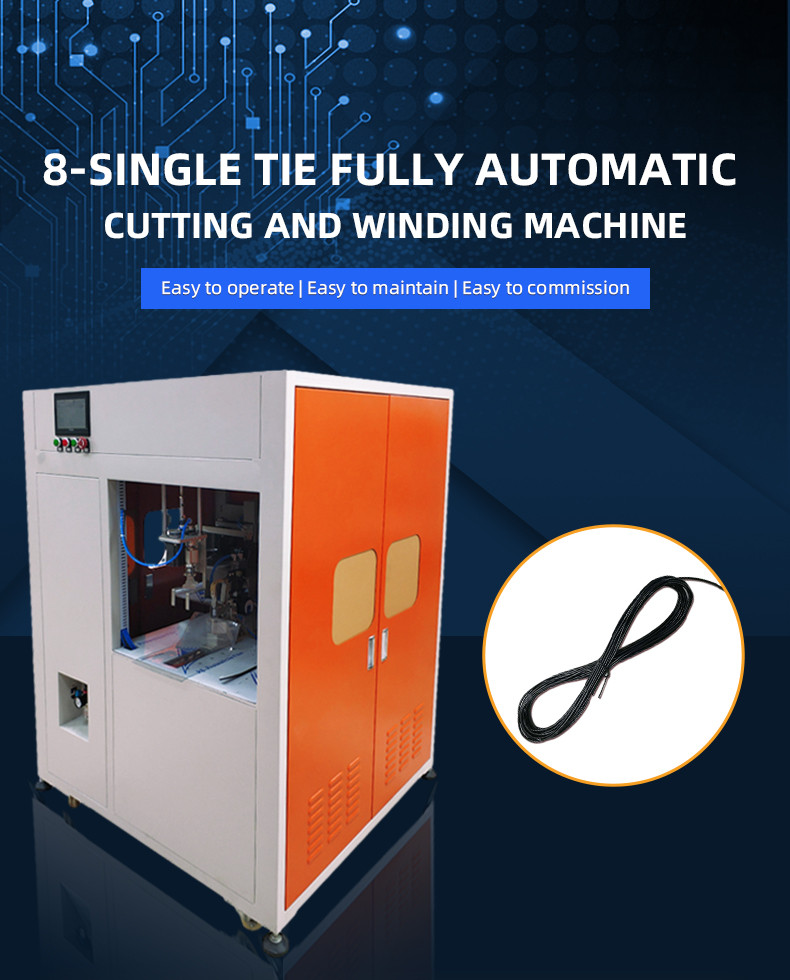 TR-CR8 Fully Automatic 8-Figure Single-Sided Cable Tie Cutting Winding And Binding Machine