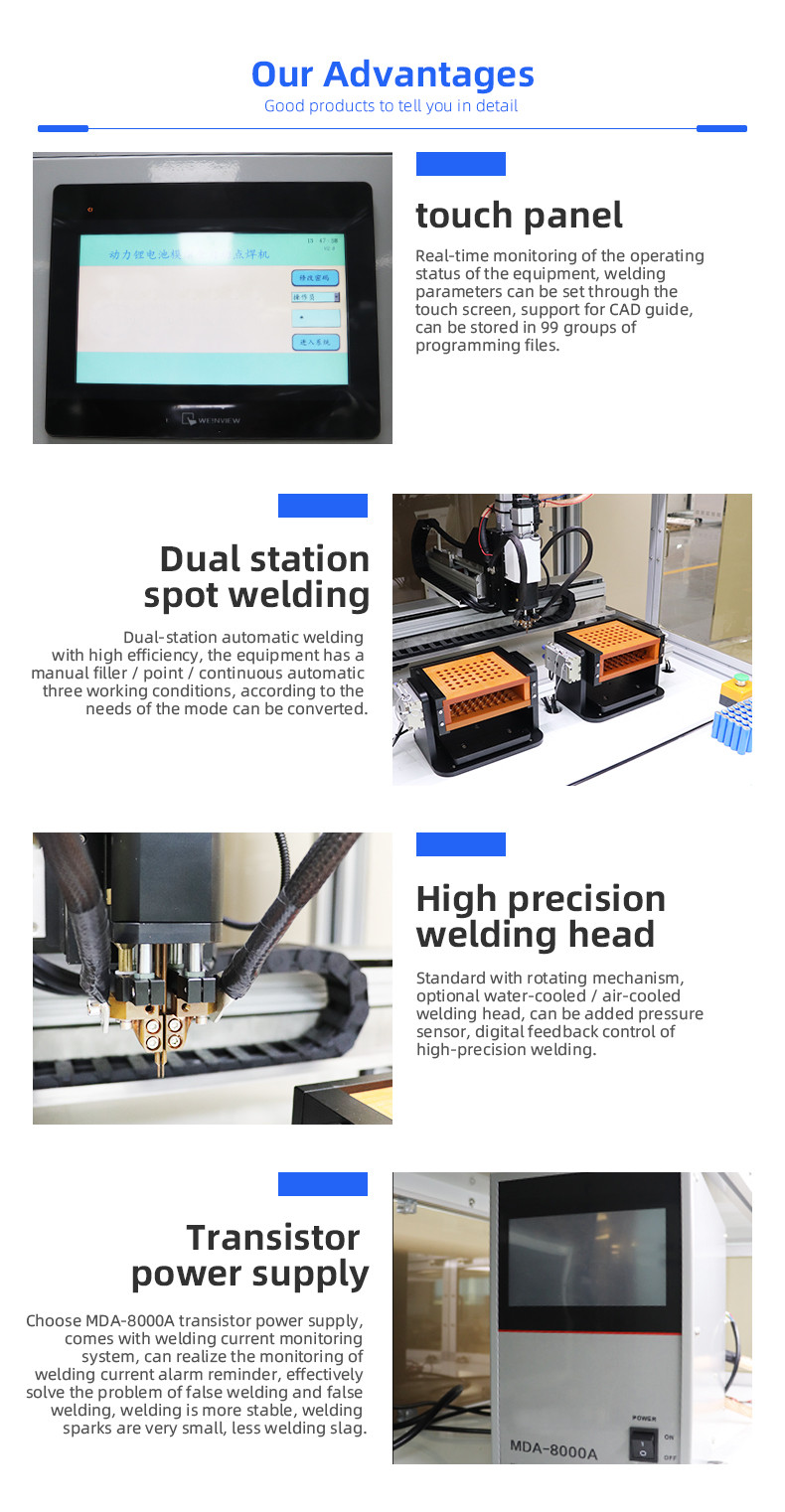 TR-HJ201FZ  New Energy Lithium Battery Flat Dual-Station Automatic Spot Welding Machine