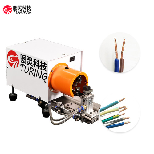 TR-19 Pneumatic small wire stripping and twisting machine