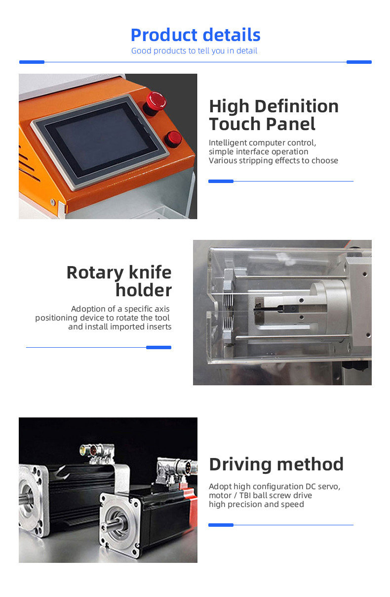 TR-8608D Semi-auto Coaxial Cable Stripping Machine