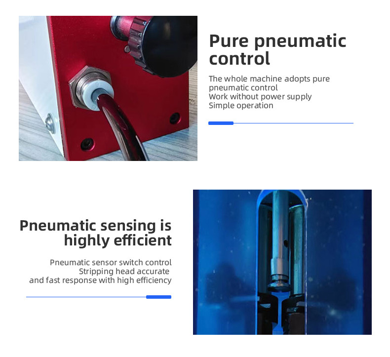 TR-QD15 Semi-auto Pneumatic Induction Wire Peeling Machine