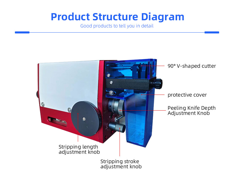 TR-QD15 Semi-auto Pneumatic Induction Wire Peeling Machine